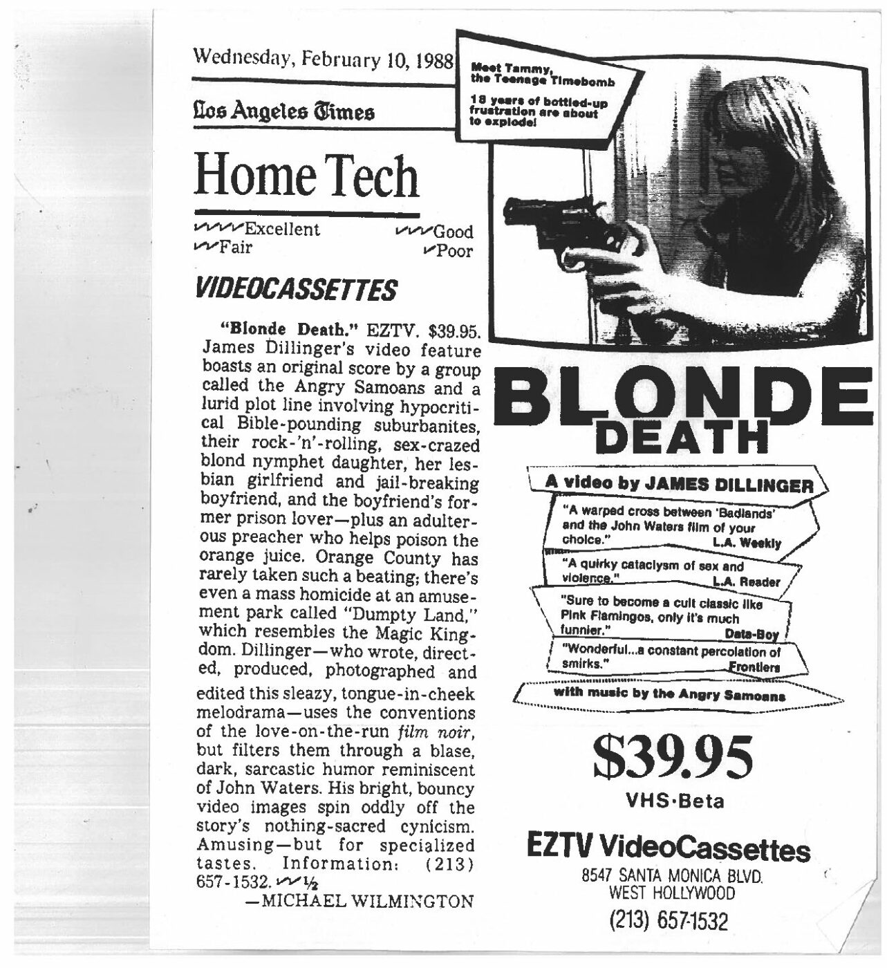 Article Blonde Death - EZTV