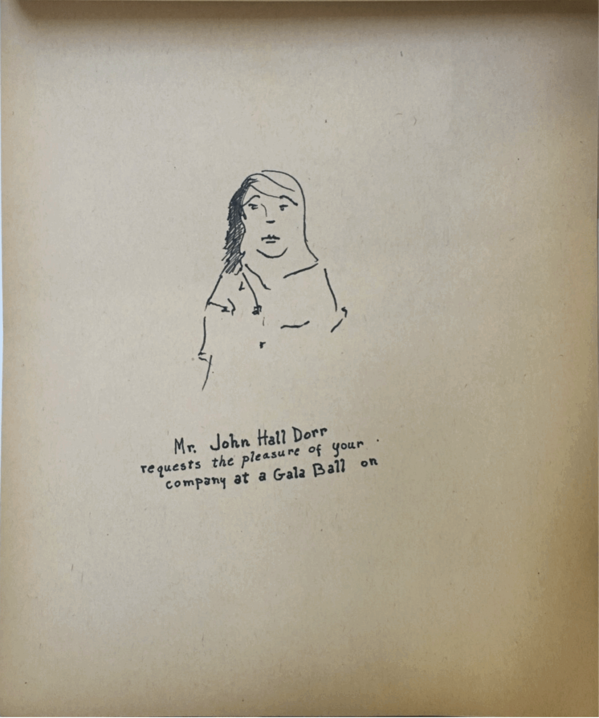 John Dorr, dessin, n.d. - EZTV
